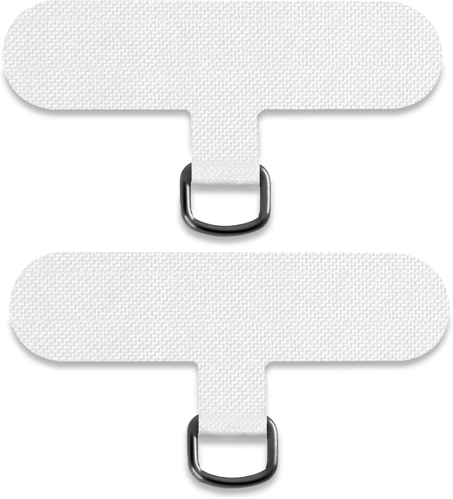 TACOMEGE Phone Tether Tab for iPhone, Cell Phone Lanyard Patch, Phone Strap Replacement Part for All Full Phone Cases (White)