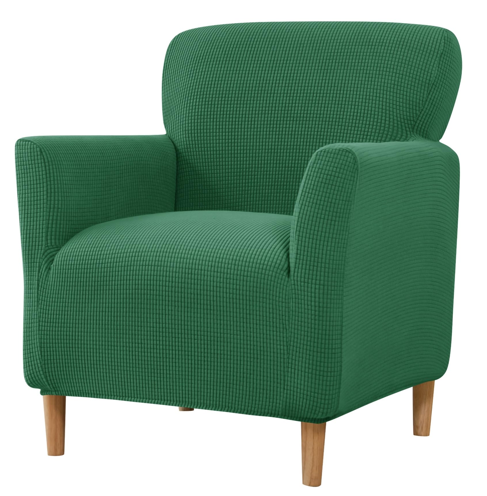 Niuoppy Armchair Covers Slipcovers Banquet, Stretch Sofa Arm Covers, Arm Rest Covers Anti-slip, Thicked Arm Chair Slipcover for Sofa Armchair Protector (Inky Green)