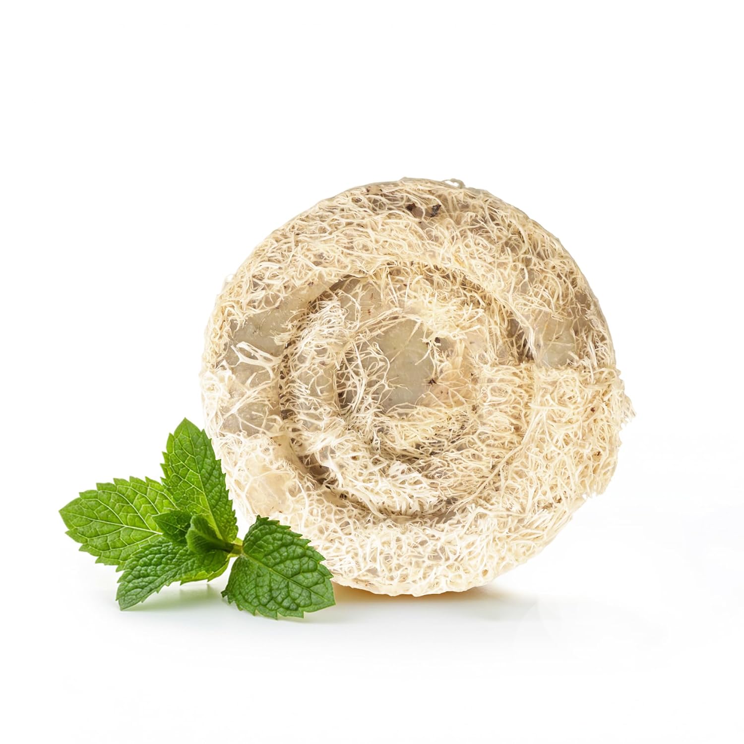 Loofah Soap Bar with Wild Mint - Gentle Exfoliation