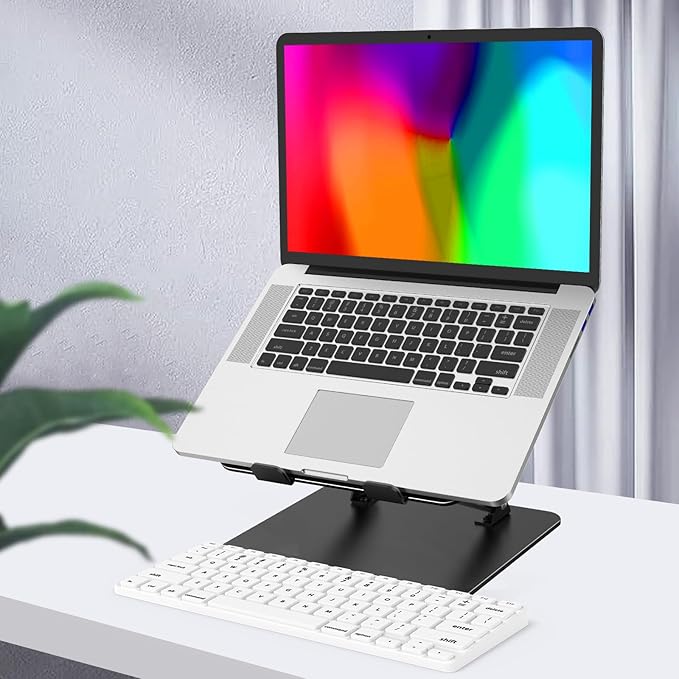 Soporte Ajustable para Laptop, Base Plegable de Metal con Ventilación miniatura 7