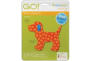 AccuQuilt GO! Baby Gingham Dog Fabric Cutting Die