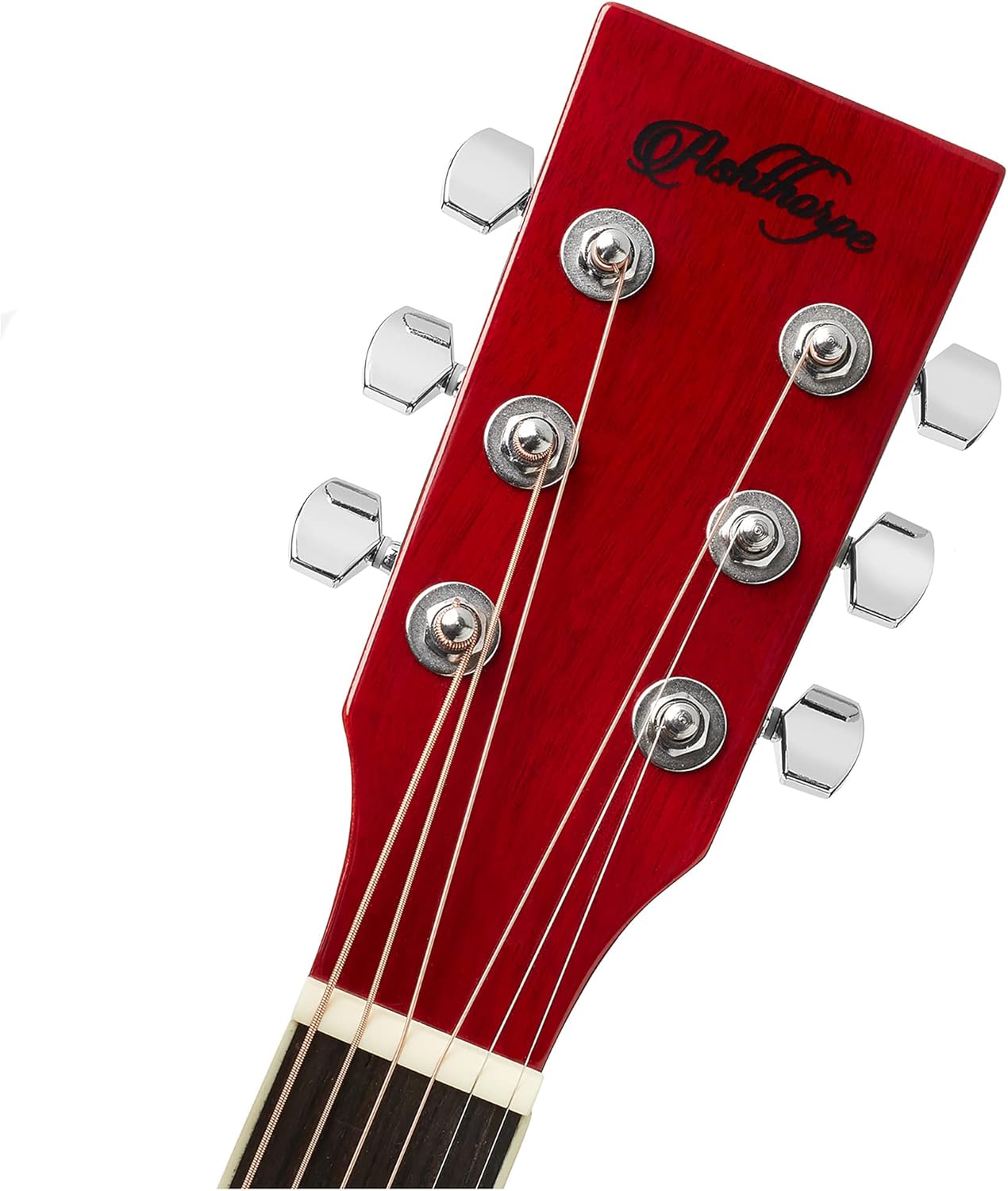 Ashthorpe Full-Size Dreadnought Cutaway Acoustic Electric Guitar Package with 10 Watt Amp - Red