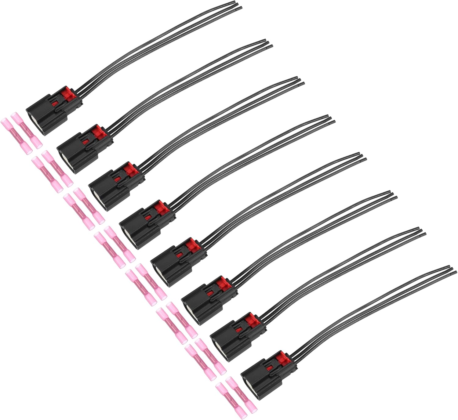 uxcell 8 Set Ignition Coil Connector for Ford Transit-350 HD 2015-2017 for Ford Transit-250 2015-2017 No.9U2Z14S411EA