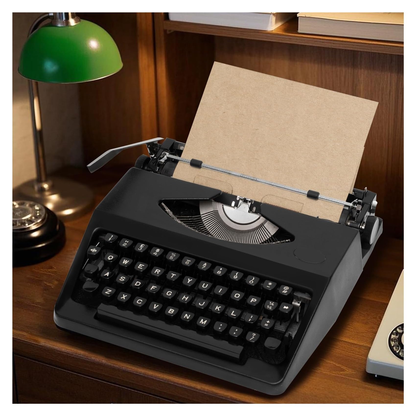Macchina da scrivere manuale vintage, un'antica del secolo scorso, nessuna alimentazione richiesta, perfetta per scrittori e collezionisti, con suono autentico a clic