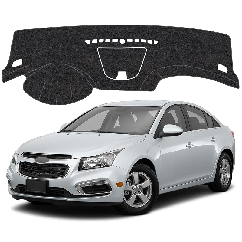 Capa para Painel Compatível com Chevrolet Chevy Cruze 2011–2015 com Porta-objetos Dianteiro, Antiderrapante