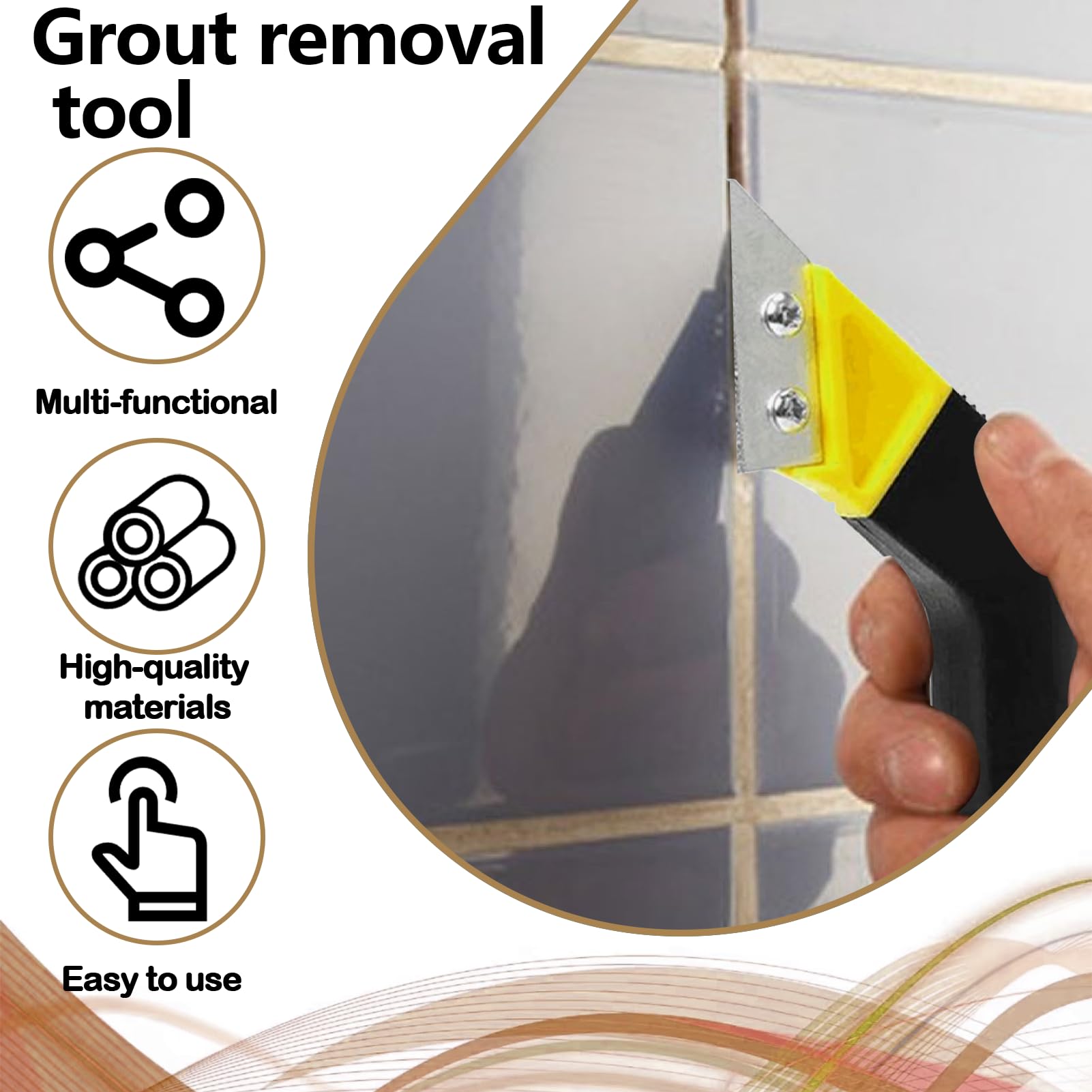 8PCS Grouting Tool, Pro Tile Grout Remover - Image 4