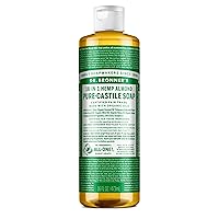 Vista 10 de Dr. Bronner's Jabón líquido puro de Castilla, almendras 32 oz