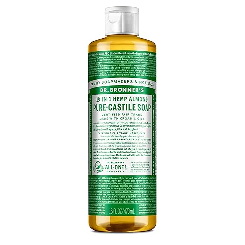 Vista 11 de Dr. Bronner Jabón líquido de aceite de almendras, almendra
