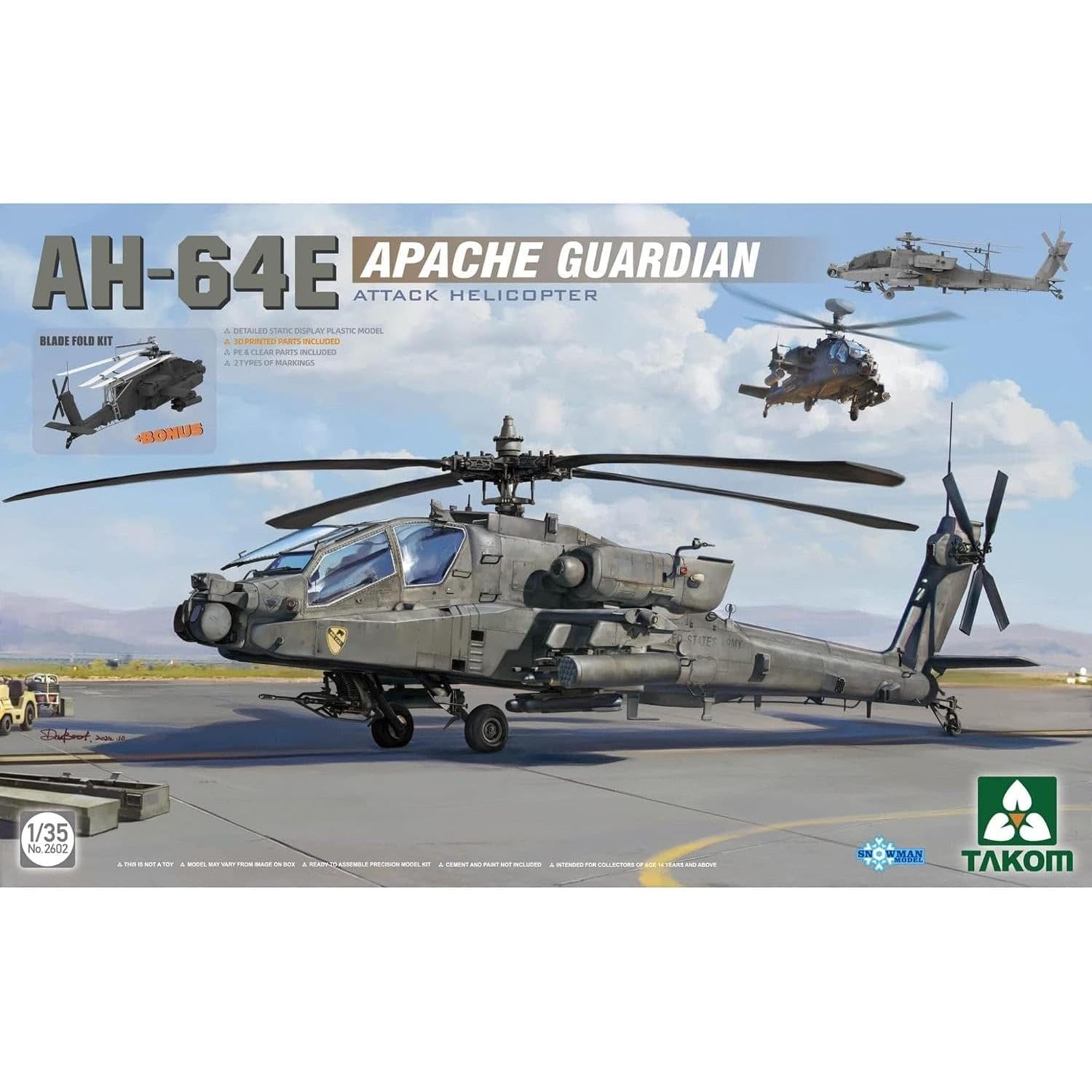 TAKOM 1/35 AH-64E アパッチ・ガーディアン Amazon | タコム 1/35 アメリカ陸軍 AH-64E アパッチ・ガーディアン