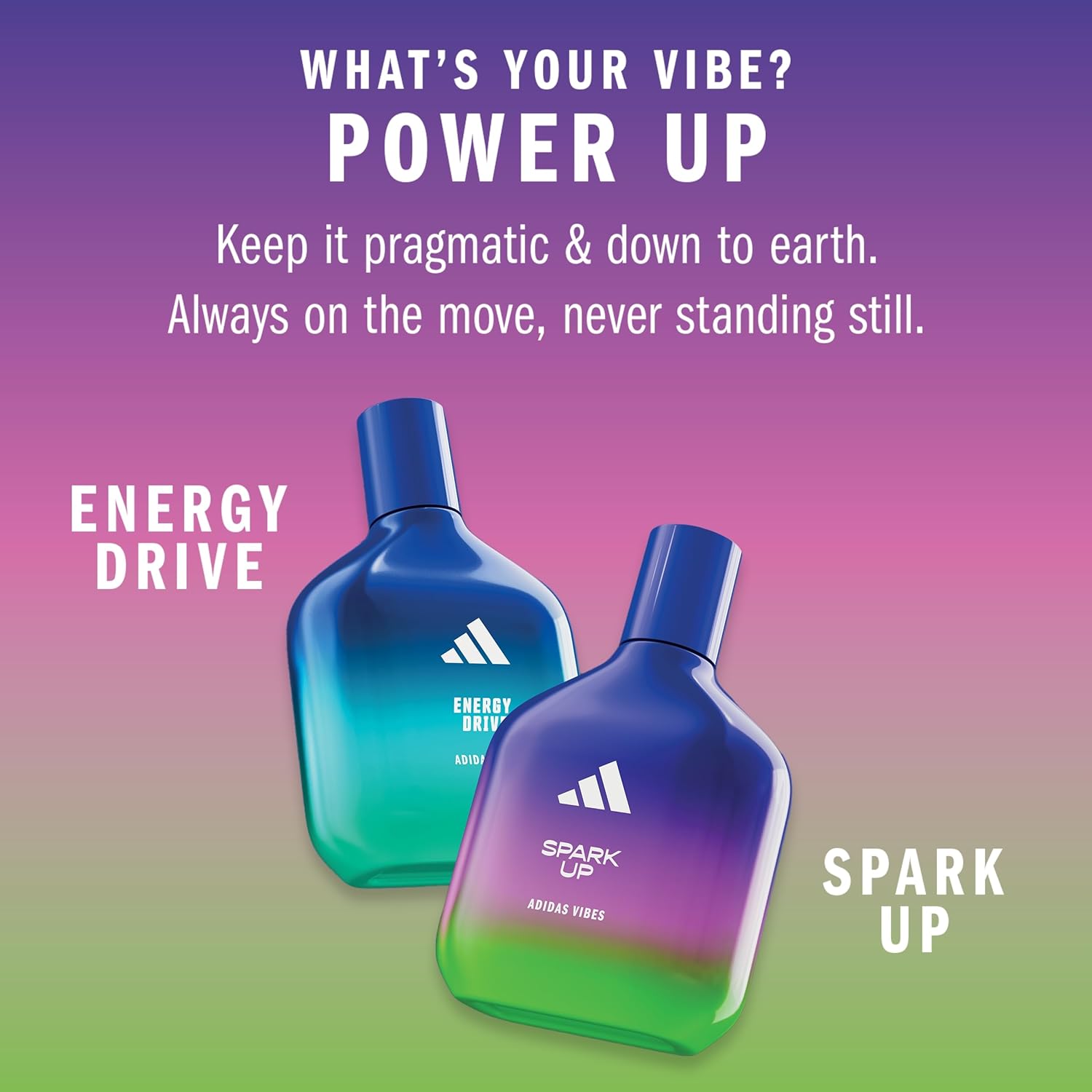 Adidas Vibes Spark Up Eau de Parfum 1.6 fl oz (Pack of 1), Notes of Fruity Floral, Orange, and Black Pepper, Unisex Fragrance, Long Lasting, Sporty Fragrance, Travel Size - Image 4