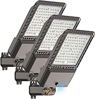 AIKVSXER 240W LED Parking Lot Lights 60,000LM 6000K Dusk to Dawn IP65 Waterproof 3-Pack - 11 Year Lifespan