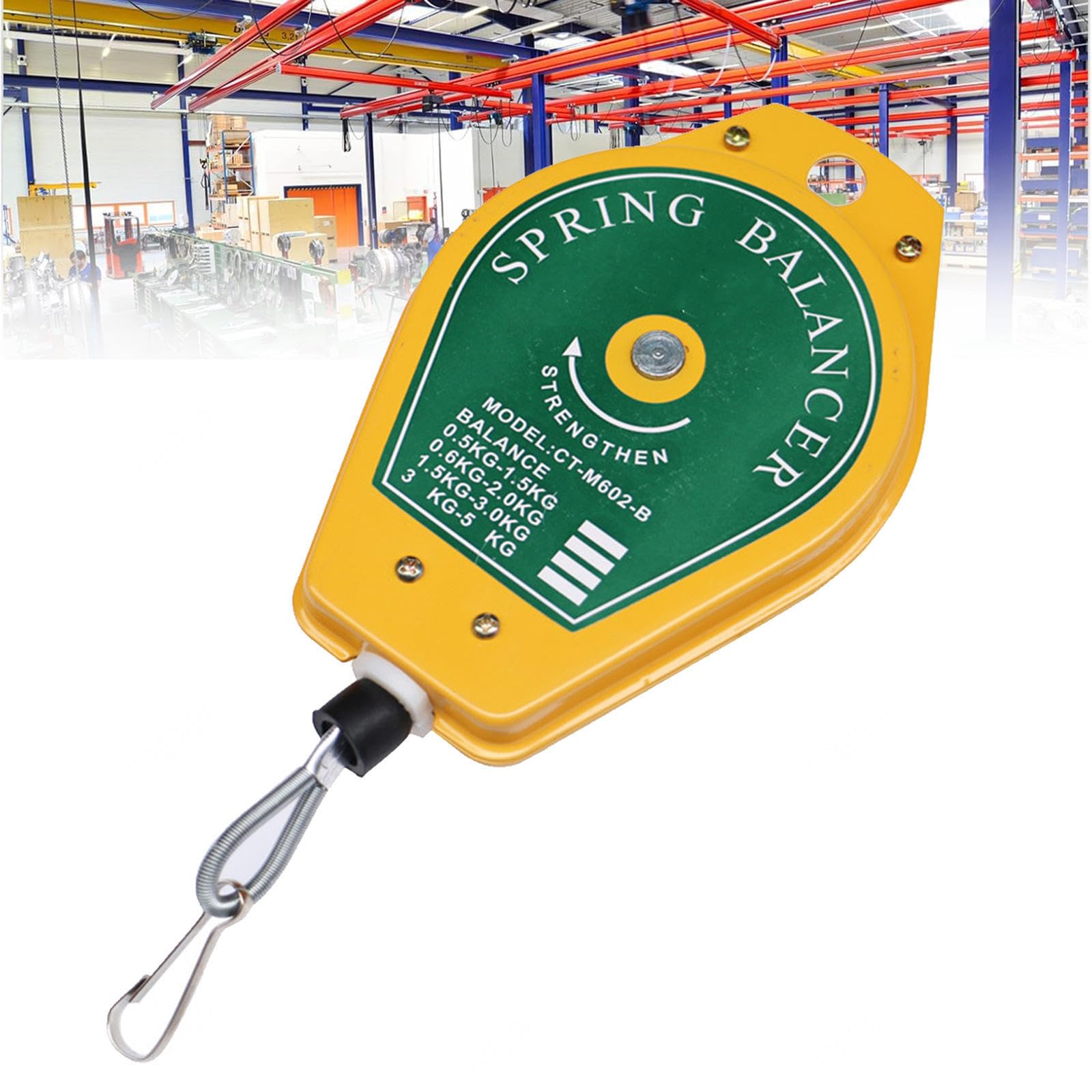 Mttxy Light Spring Balancer Tool, 0.5-5Kg Retractable Hanger For Assembly Work,0.6-2.0Kg