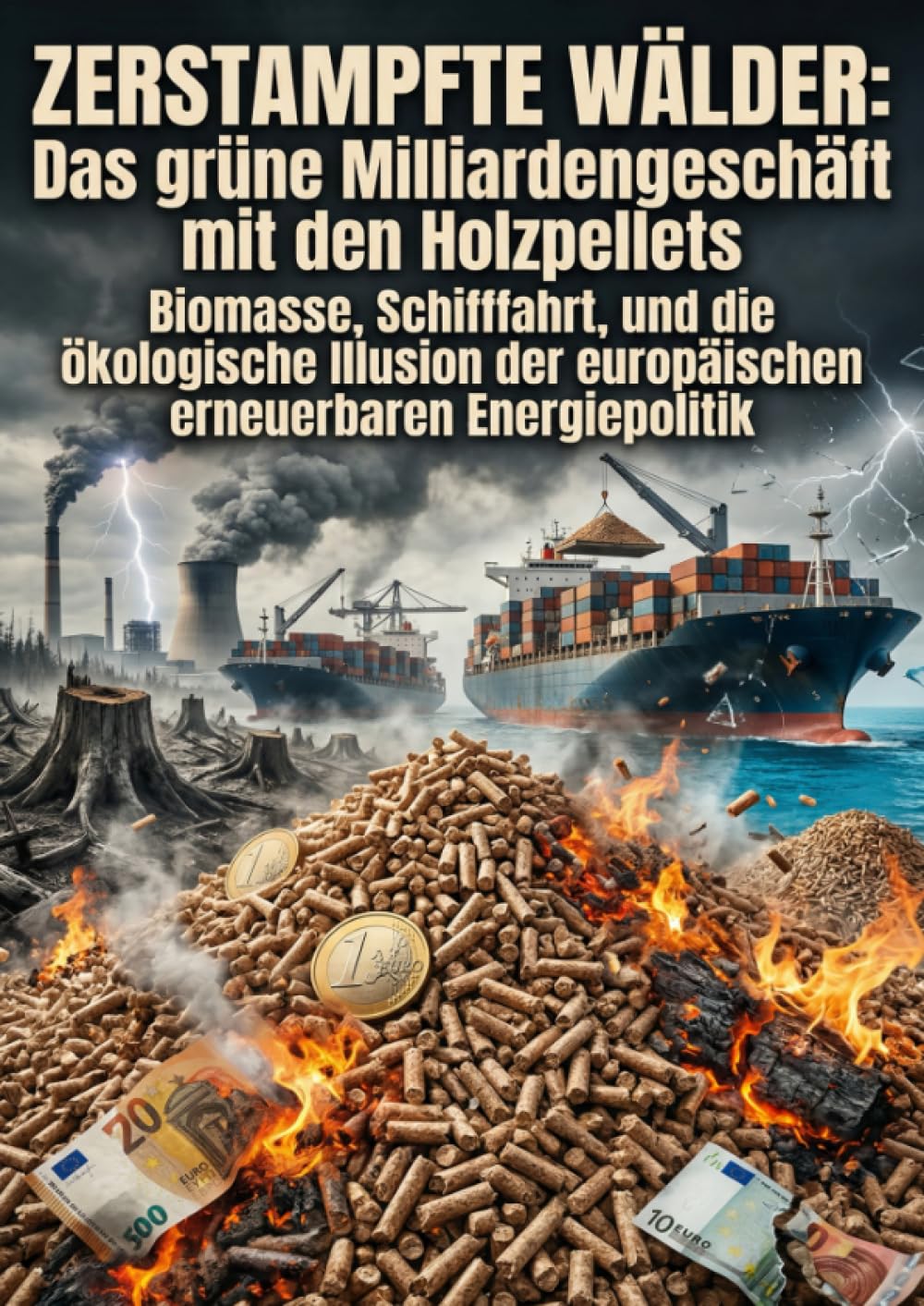 Zerstampfte Wälder: Das grüne Milliardengeschäft mit den Holzpellets: Biomasse, Schifffahrt, und die ökologische Illusion der europäischen erneuerbaren Energiepolitik