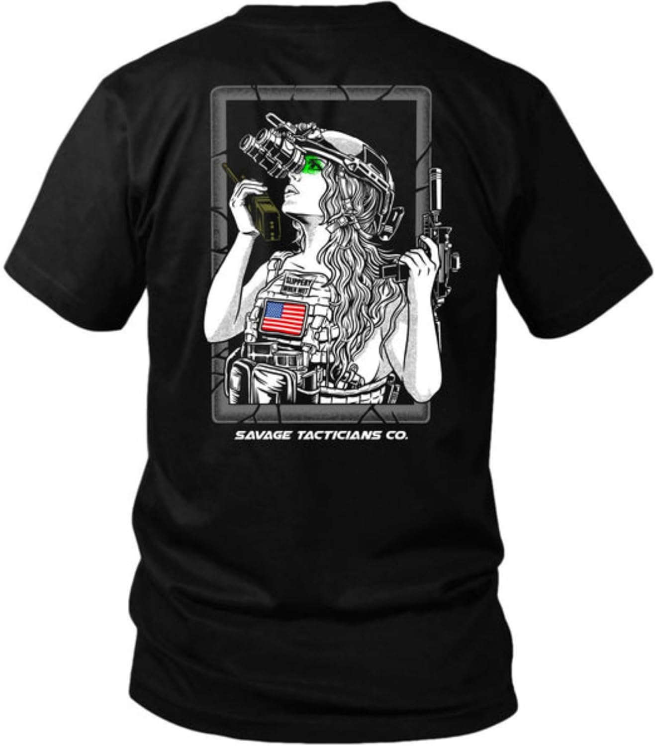 Savage Tacticians Danger Close Men’s Tee - Military Inspired Tactical Shirt, Cotton Blend, Premium Casual & Tactical Gear