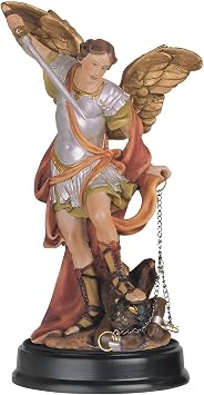 ICE ARMOR 5" H Archangel Michael Statue Saint Michael The Strongest Angel Holy Figurine Religious Decoration