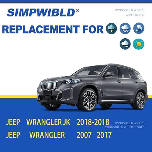 Vista 40 de SIMPWIBLD 3 limpiaparabrisas de repuesto para Hyundai Santa Fe/2013-2016 Mazda CX-5/2001-2007 Toyota Corolla 2007-2012, repuesto de equipo original