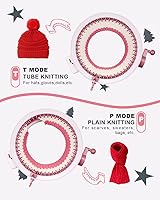 Vista 3 de Knitting Machine48 Needles Knitting Machine Smart Weaving Loom Round Knitting Machines with Row Counter for Adults or KidsDIY Knit Loom Machine Kit