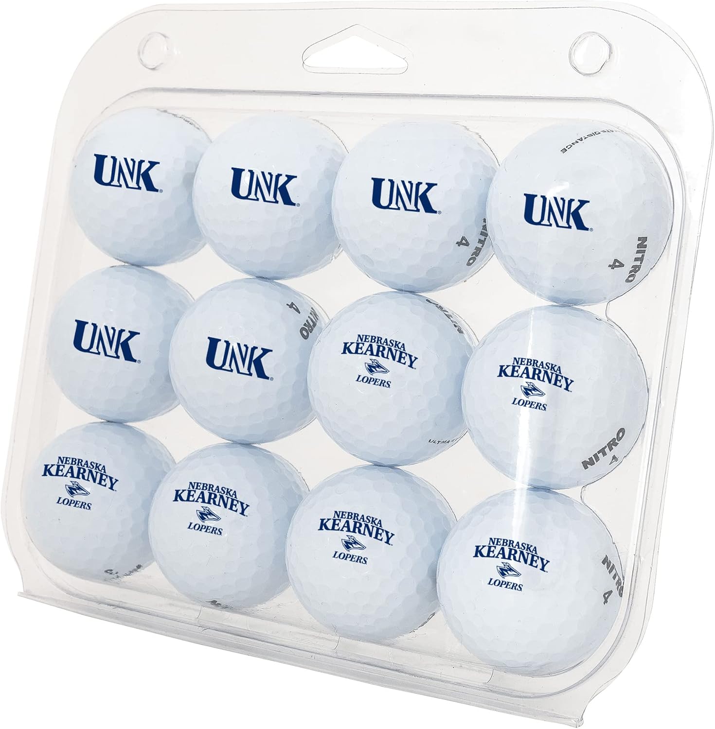 Desert Cactus University of Nebraska Kearney Golf Balls 12 Pack – UNK Lopers Full Color Dozen – Officially Licensed Sport Team Accessory