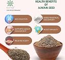 Pure Tree Certified Organic Carom Seeds | 350 g | Ajwain Seeds | Omam | Vamu | Ajowan | Ayamodakam Seeds Rich In Antioxidants gallery image