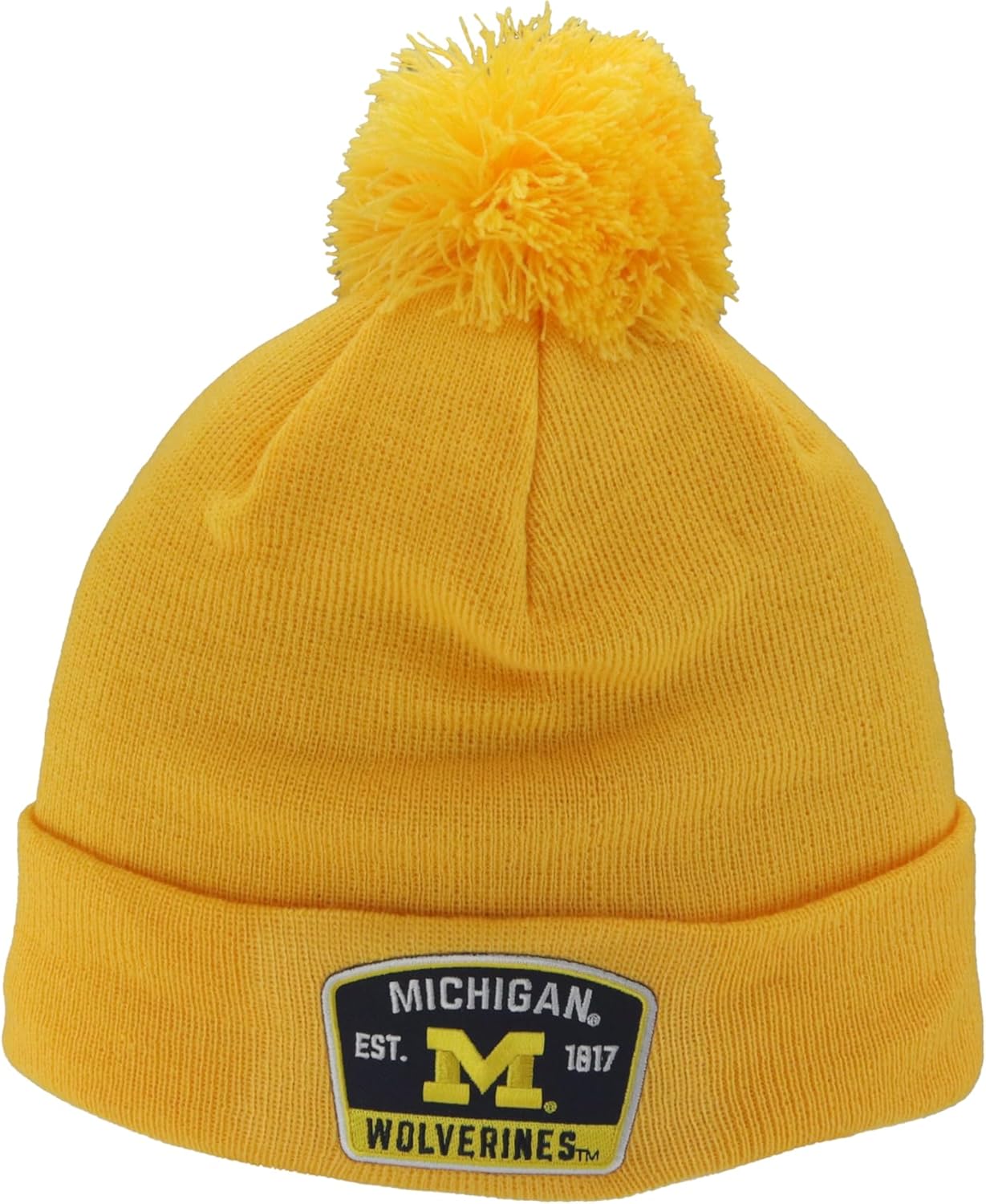 Zephyr Unisex-Adult NCAA Officially Licensed Pom Beanie Patch Switchback Secondary ColorBeanie Hat