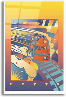Epic Art 'Express' by David Chestnutt, Acrylic Glass Wall Art, 12"x16"