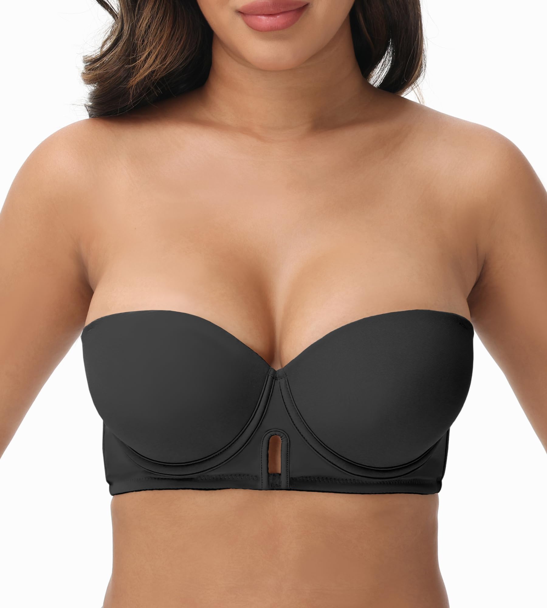 Women's Multiway Strapless Bra Push Up Padded Underwire Bras Convertible Straps Plus Size