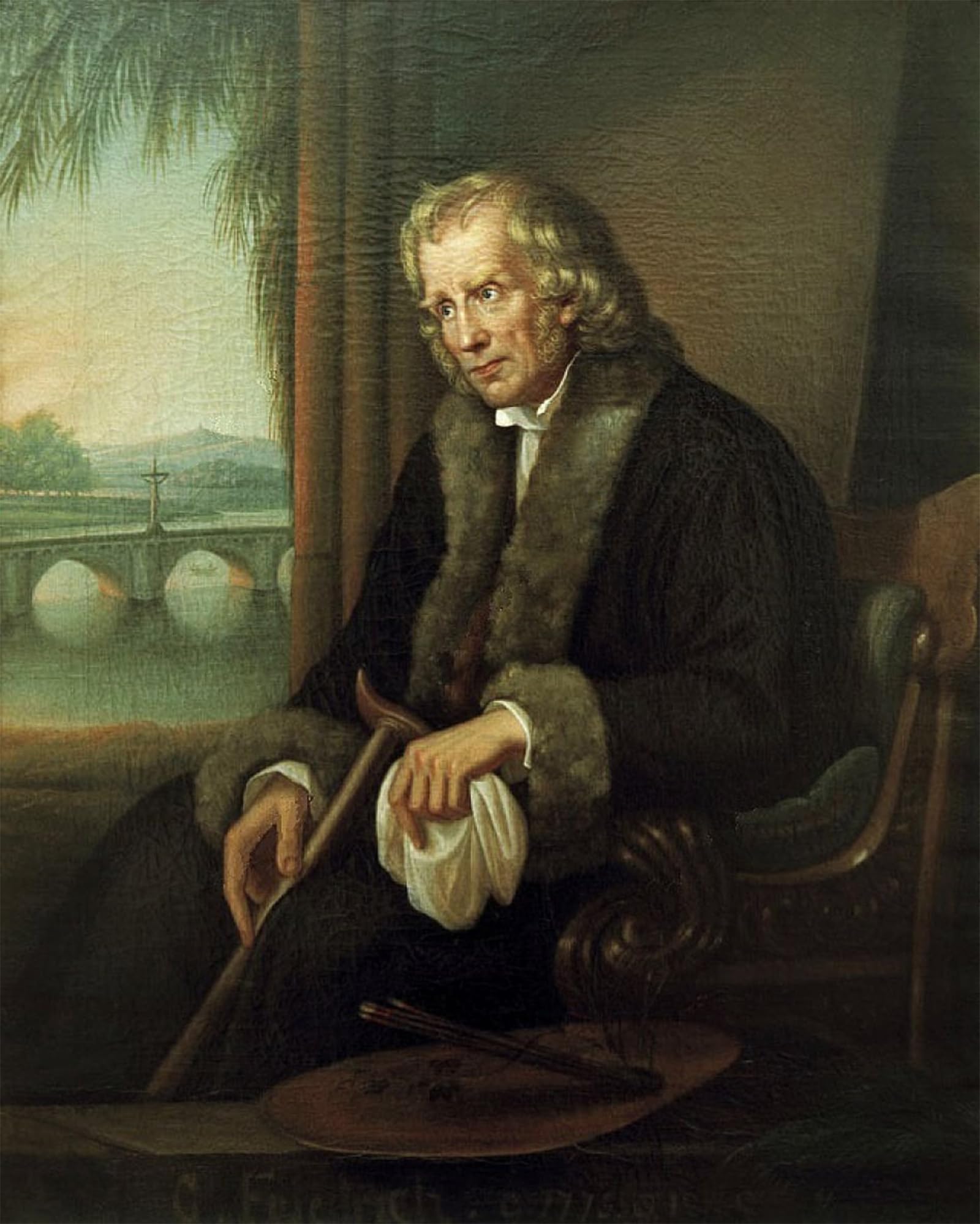 Artxlxxbn No Frame Famous Art Print Poster Vintage Wall Art Portrait Of Caspar David Friedrich By Caspar David Friedrich Canvas Art Poster For Home Decor 60X90cm