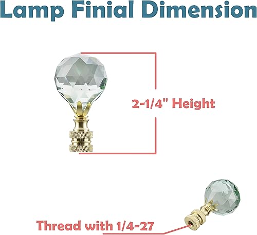 Miniatura 22 de Aspen Creative 24007-31 - Lámpara de cristal facetado ámbar con acabado chapado en latón, 2 1/4 pulgadas de alto (1 paquete), color rojo