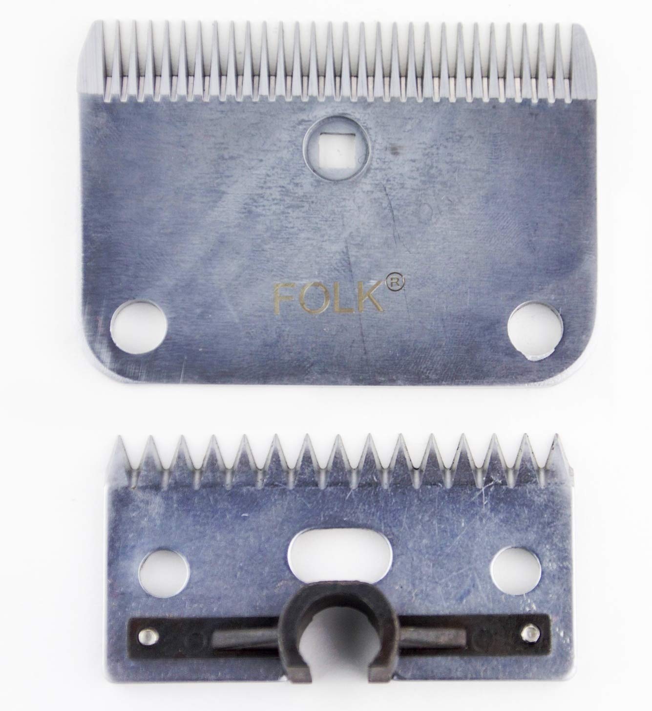 Folk Cuchillas de Recambio para esquiladoras, GTS, Sure-Clip, Tipo Lister tamaño Mediano de 1 o 3 mm de Corte (A- 1 mm de Grosor)