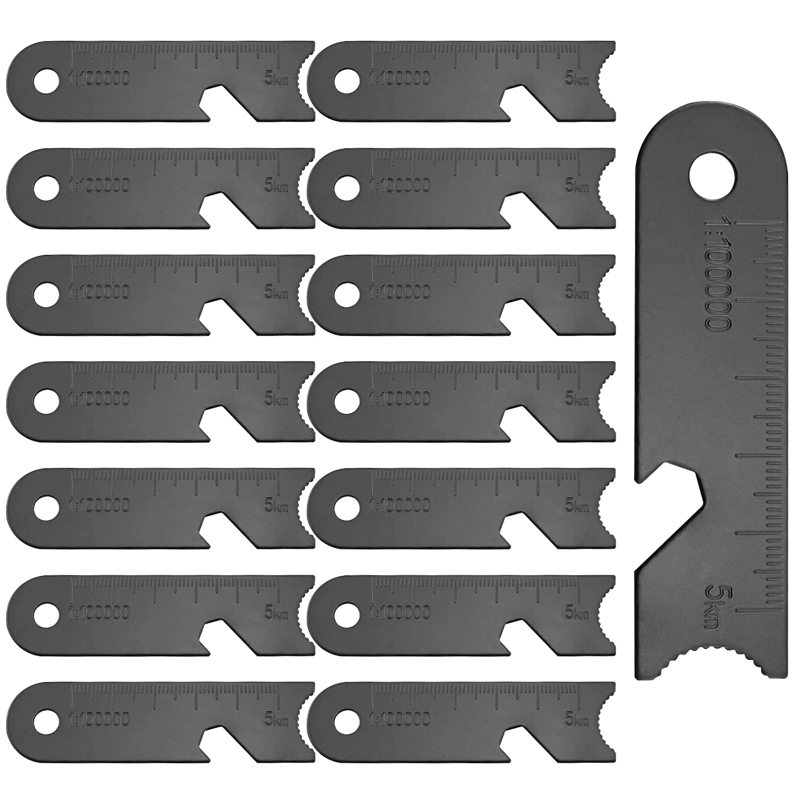 3 in 1 Black Ferro Rod Scraper 15PCS Ferro rods Magnesium Rods Striker Multifunctional Flint Scraper for Survival, Emergency, Camping