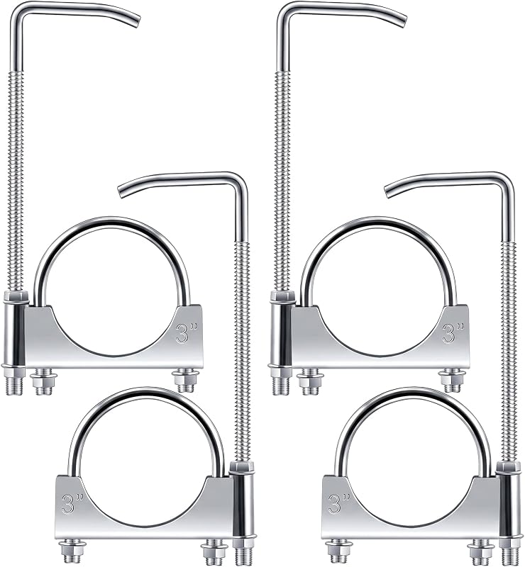 Abraçadeira de escapamento com suporte Datanly para tubo de 3 polegadas – 1 unidade