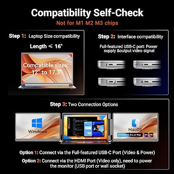 LXU 15.6 Laptop Screen Extender Monitor Portable