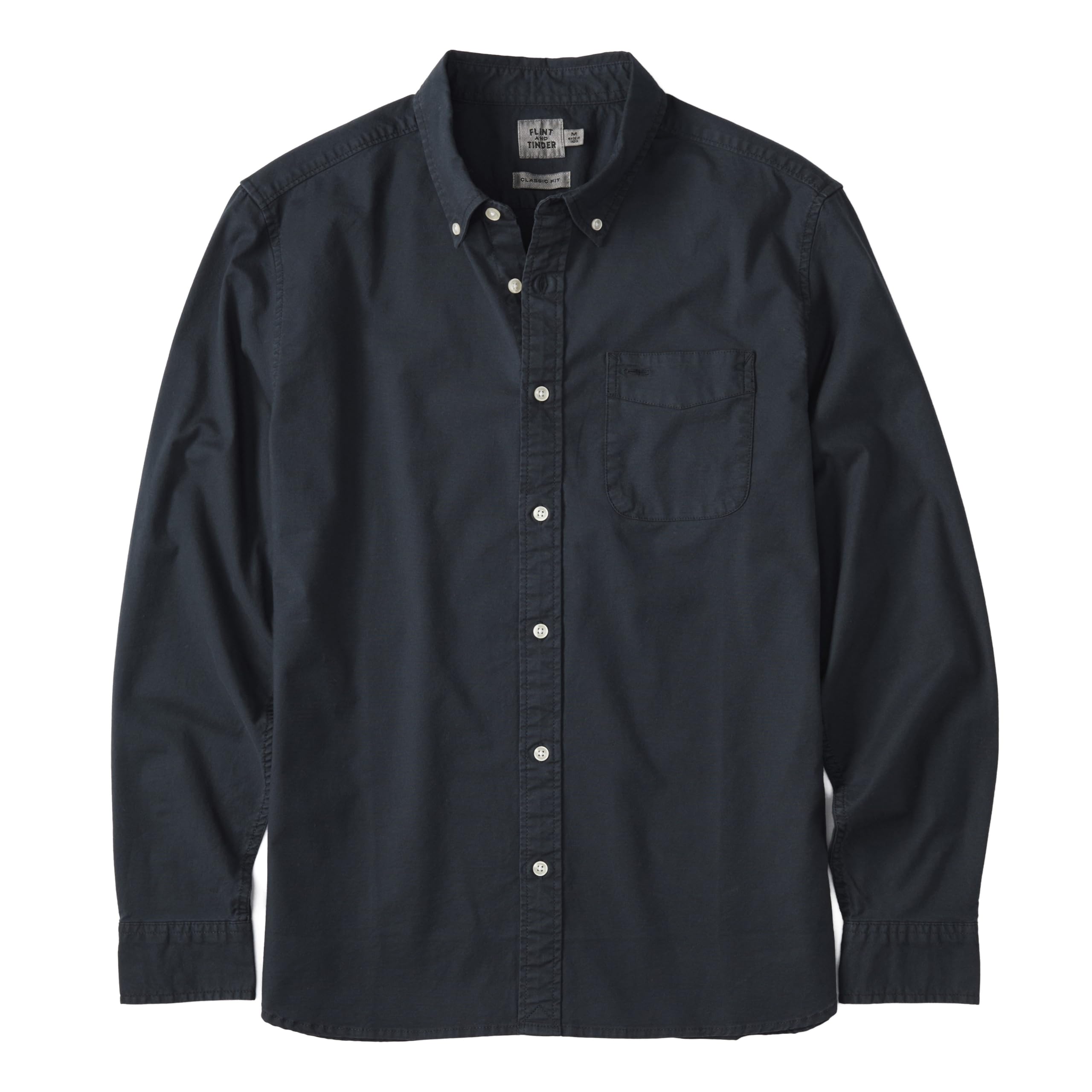 Huckberry Flint and Tinder Men's Classic Oxford Draftsmen Button Down Shirt- Stretch Fabric- Button Down Shirts for Men