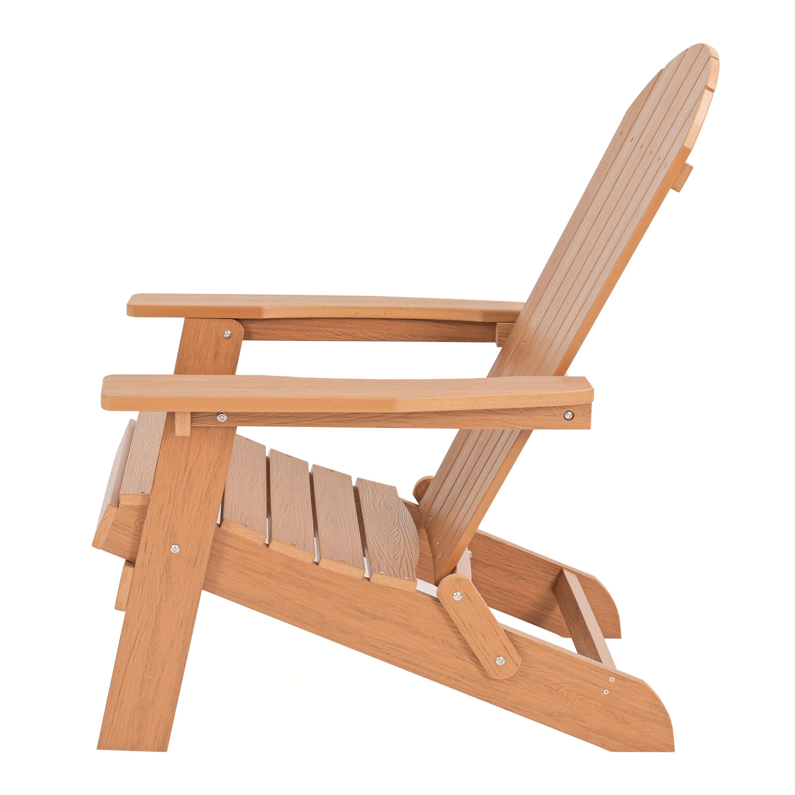 AXI Claire Chaise Adirondack, Transat Plastique, Marron | Chaise De Jardin, 1 Personne/Fauteuil Exterieur/Chaise Exterieur | Transat À Dossier Haut - 84,5 X 77 X 95,5 Cm