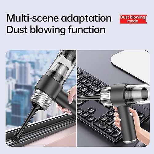 Miniatura 3 de Aspiradora de mano para automóvil, aspiradora 7 en 1 de alta potencia y plumero de aire, 16000 Pa 120 W, aspiradora de mano húmeda y seca para