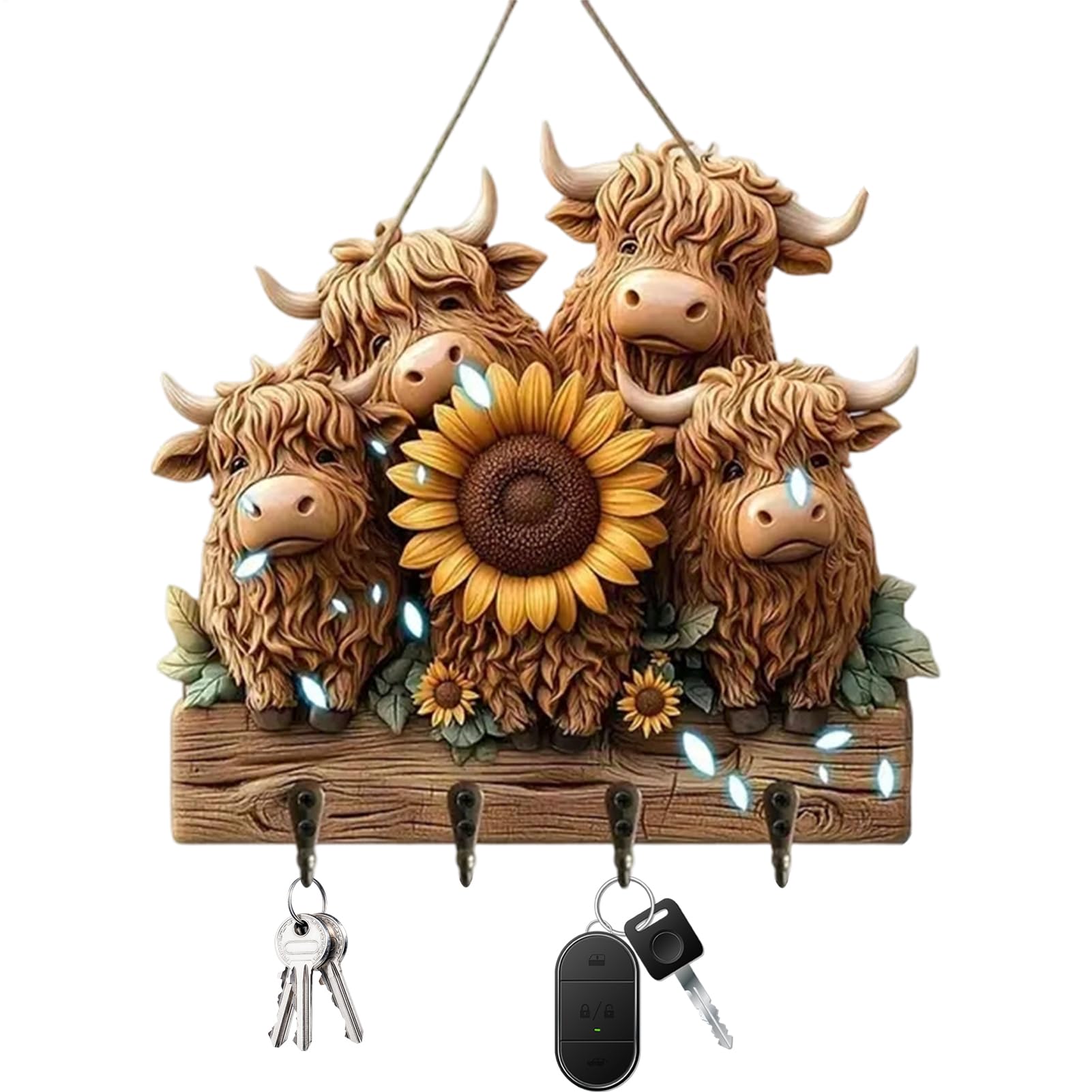 Organizador decorativo de pared para no perder las llaves en el dormitorio
