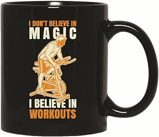 Gift for Gym Goers Empowering Fitness Workouts and Exercises 11oz 15oz Black Coffee Mug