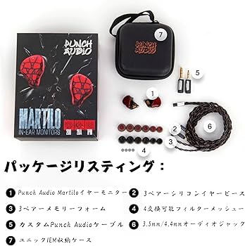Amazon.co.jp: Linsoul Punch Audio Martiloハイブリット型(1プラナー+