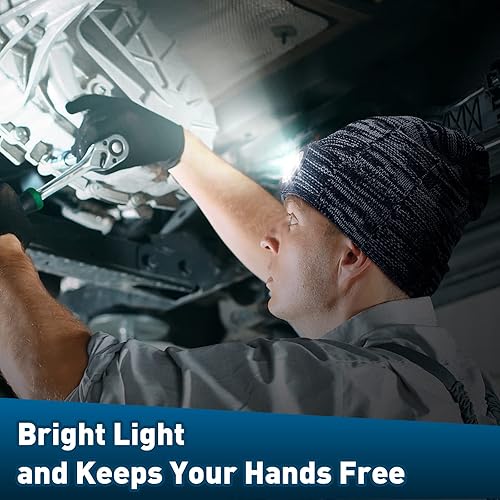 Miniatura 4 de HANPURE Gorro con luz de regalo para hombres, regalos para mujeres, recargable, regalos personalizados, sombreros de invierno para correr, camping,