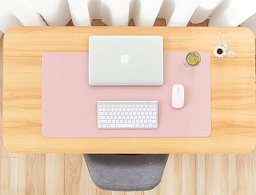 Miniatura 7 de Alfombrilla de escritorio de piel sintética de doble cara, alfombrilla para mouse, alfombrilla para escritorio de oficina, antideslizante,