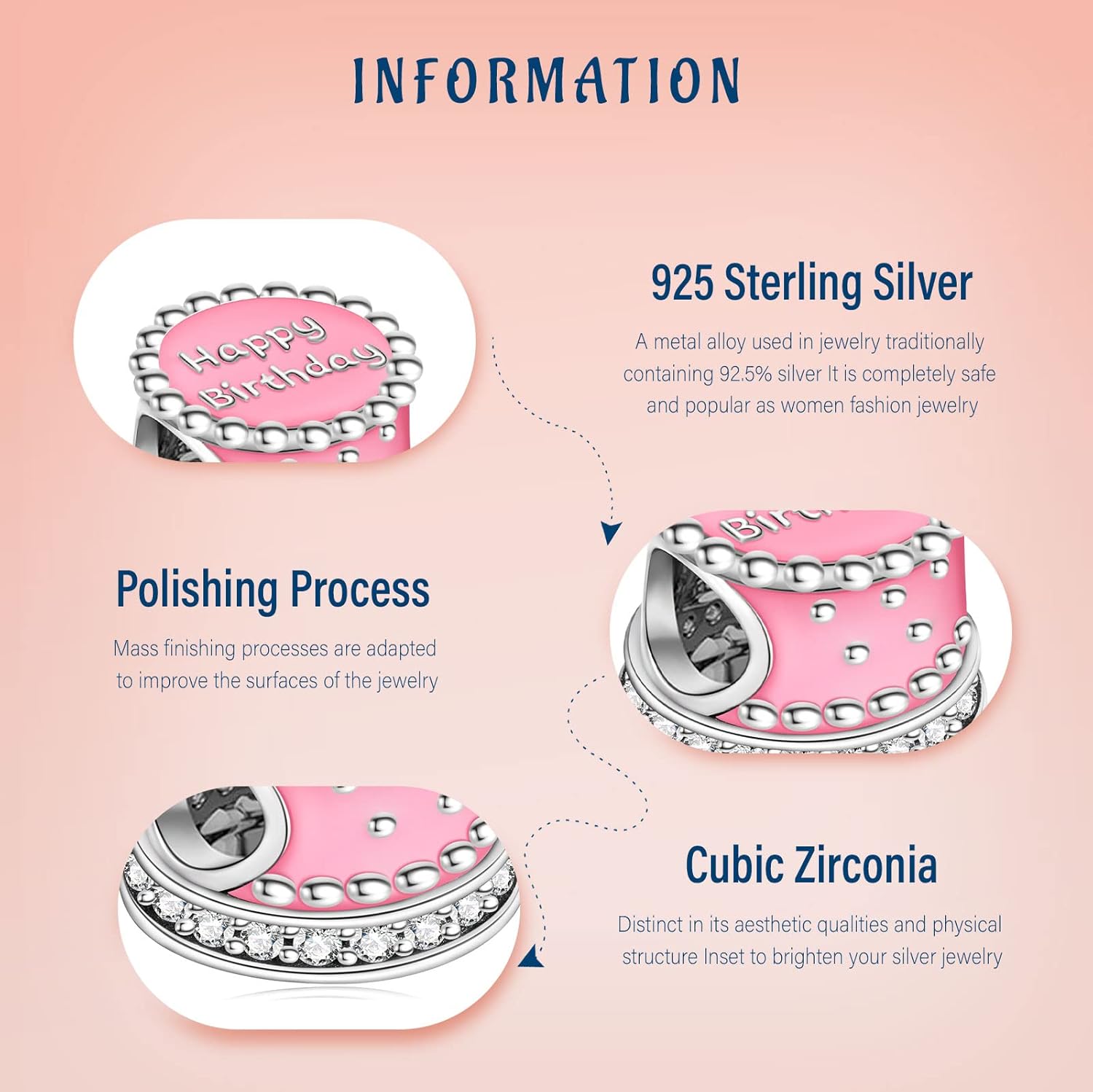 S925 Charms for Pandora Bracelets and Necklaces, Gifts for Women on Birthday, Aniversary, Christmas, Mothers Day, Valentine's Day, Charm for Couples, Family, Friend, Girlfriend, Mom, Sister - Image 3