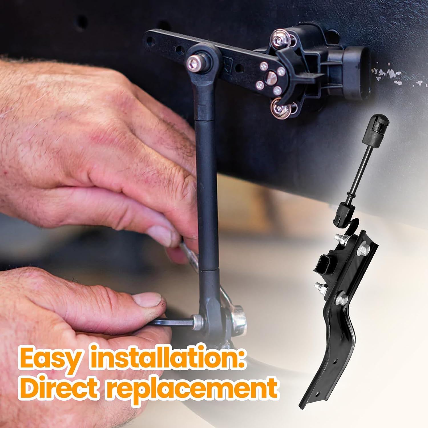 MILLISEC Front Left Suspension Ride Height Level Sensor Compatible with 2007-2013 Expedition, Lincoln Navigator Car Height Sensor OE Replace# 8L1Z5A967B