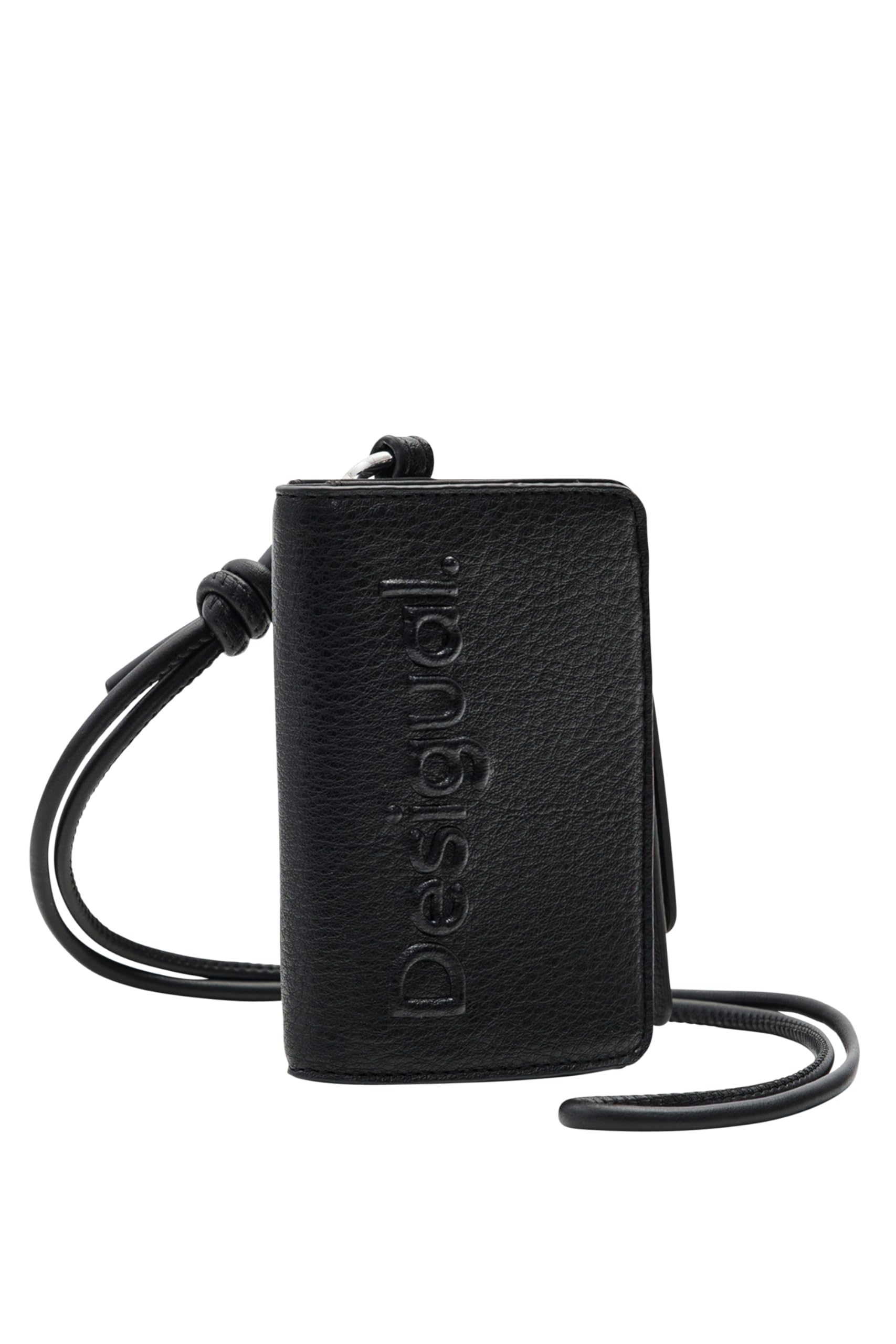 S logo cord wallet - BLACK - U