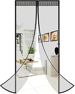 ZFBBMagnetic Screen Door Easy Install Screen Door Magnetic Door Screen Fiberglass Pet Friendly Sliding Door Screen Door Mesh Door Screen Door Net for Doors Screen for Door
