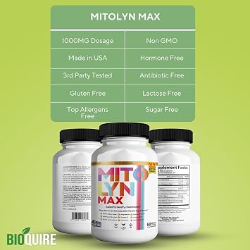 Mitolyn Max Burner Powerful Formula, Anabolic Recovery and Energy Support, 60 Capsules (Pack of 2)