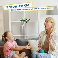 Tomzon A23 Mini Drón Gyerekeknek LED Világítással - RC Quadcopter Magasságtartással, 3D Flip, 5 Fénymód, 2 Akkumulátor, Kezdőknek, Zöld 4