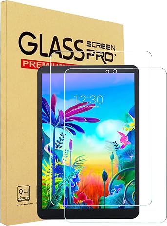 YINOVEEN 2 Pack Tempered Glass Screen Protector for LG G Pad 5 10.1 Inch, for 10.1 inch LG G Pad 5 2019LM-T600 / LM-T605, 9H Hardness, Touch Pencil Compatible