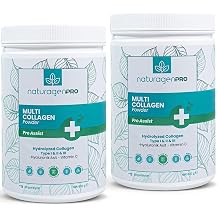 Naturagen Pro Kolajen Powder, 2x330gr, Tip 1-2-3, Hyaluronik Asit, Vitamin C, Limon Aromal