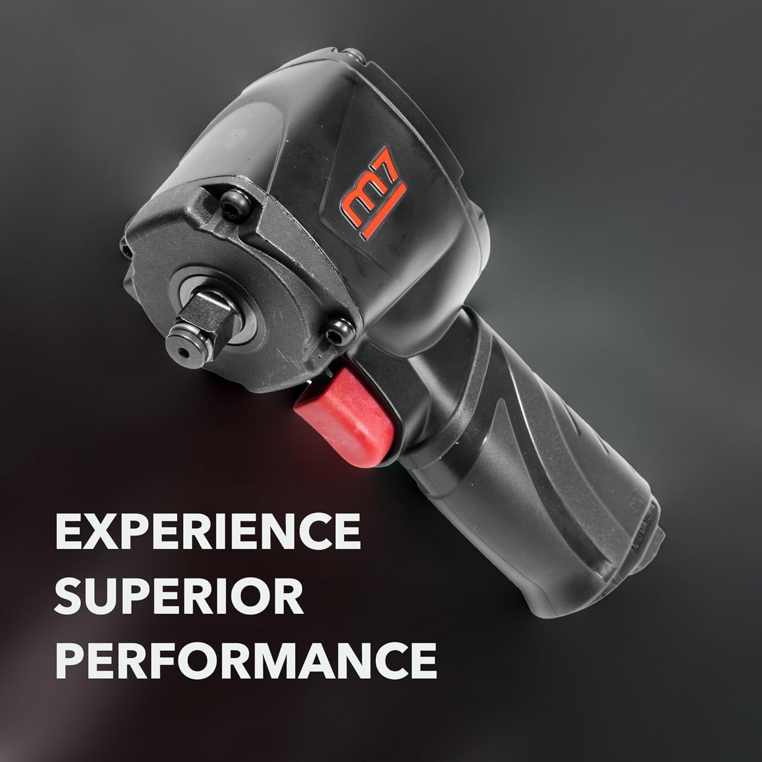 M7 NC-4630Q 1/2-in. Mini Air Impact Wrench with 5/8-in. Bolt, High Torque Wrench with Jumbo Hammer Clutch, Automotive Tool for Professional and Industrial Use, Lightweight Air Tool for Confined Spaces