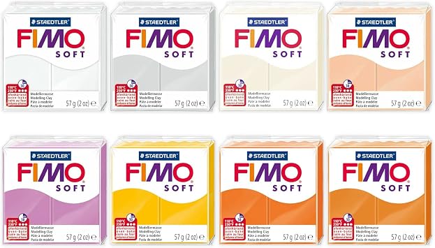 FIMO Soft & Effect Polymer Oven Modelling Clay - 57g - Set of 8 - The Easter Bunny Collection